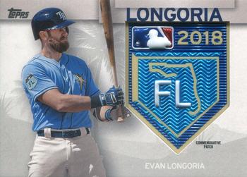 2018 Topps - MLB Spring Training Logo Manufactured Patch Relics #STP-EL Evan Longoria Front