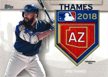 2018 Topps - MLB Spring Training Logo Manufactured Patch Relics #STP-ET Eric Thames Front