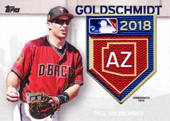 2018 Topps - MLB Spring Training Logo Manufactured Patch Relics #STP-PG Paul Goldschmidt Front
