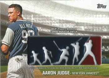 2018 Topps - Players Weekend Patch #PWP-AJU Aaron Judge Front