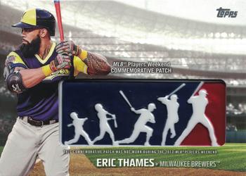 2018 Topps - Players Weekend Patch #PWP-ET Eric Thames Front