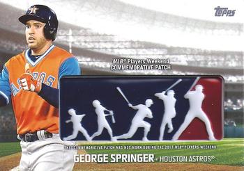 2018 Topps - Players Weekend Patch #PWP-GSP George Springer Front