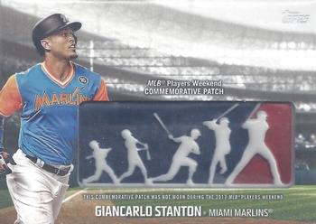 2018 Topps - Players Weekend Patch #PWP-GST Giancarlo Stanton Front