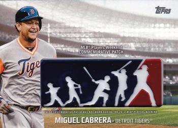 2018 Topps - Players Weekend Patch #PWP-MCB Miguel Cabrera Front