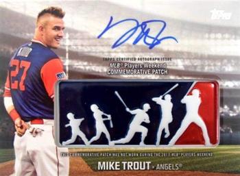 2018 Topps - Players Weekend Patch Autographs #PWPA-MT Mike Trout Front