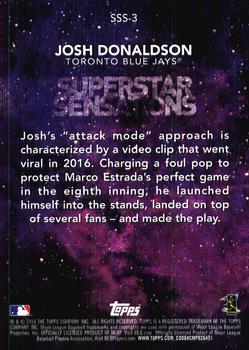 2018 Topps - Superstar Sensations #SSS-3 Josh Donaldson Back