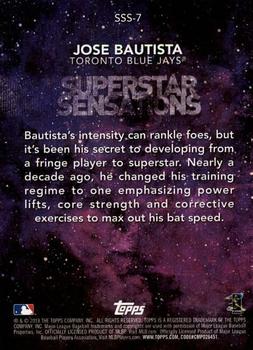 2018 Topps - Superstar Sensations #SSS-7 Jose Bautista Back
