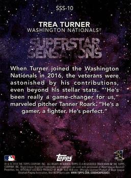 2018 Topps - Superstar Sensations #SSS-10 Trea Turner Back