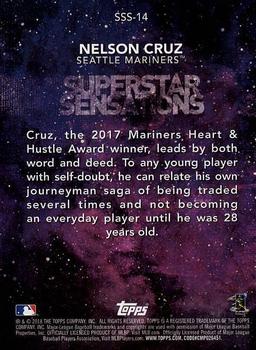 2018 Topps - Superstar Sensations #SSS-14 Nelson Cruz Back