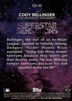 2018 Topps - Superstar Sensations #SSS-40 Cody Bellinger Back