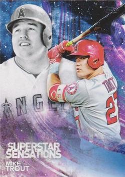 2018 Topps - Superstar Sensations Blue #SSS-1 Mike Trout Front