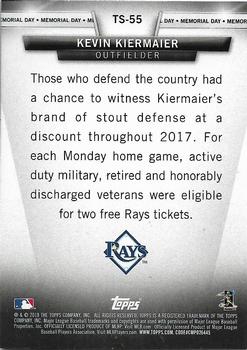 2018 Topps - Topps Salute (Series One) #TS-55 Kevin Kiermaier Back