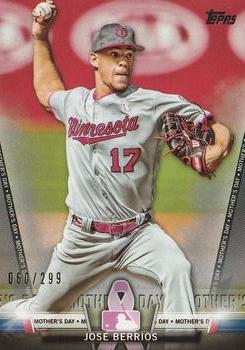 2018 Topps - Topps Salute Black (Series One) #TS-67 Jose Berrios Front