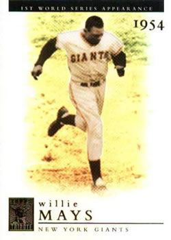 2003 Topps Tribute World Series #1 Willie Mays Front