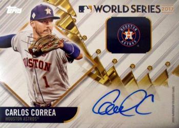 2018 Topps - World Series Champion Autographs #WCA-CC Carlos Correa Front
