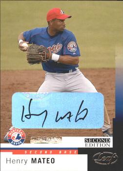 2004 Leaf - Autographs Second Edition #160 Henry Mateo Front