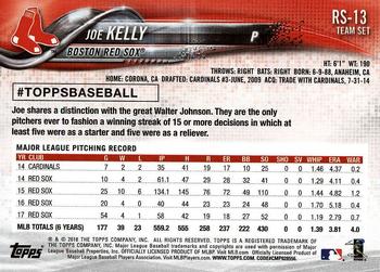 2018 Topps Boston Red Sox #RS-13 Joe Kelly Back