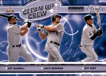 2004 Leaf - Clean Up Crew Second Edition #CC-8 Jeff Bagwell / Lance Berkman / Jeff Kent Front