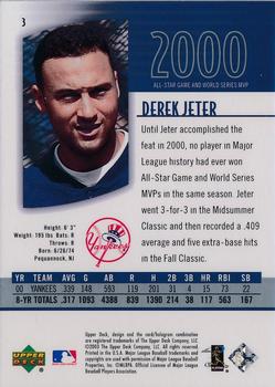 2003 UD Authentics #3 Derek Jeter Back