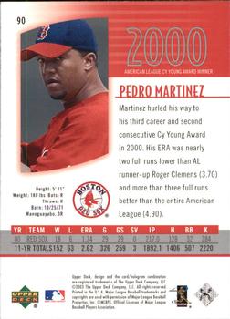 2003 UD Authentics #90 Pedro Martinez Back