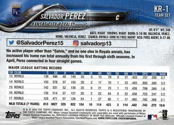 2018 Topps Kansas City Royals #KR-1 Salvador Perez Back