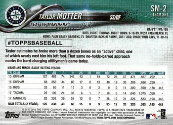2018 Topps Seattle Mariners #SM-2 Taylor Motter Back