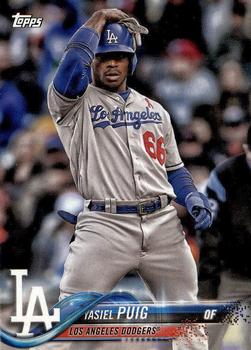 2018 Topps Los Angeles Dodgers #LD-17 Yasiel Puig Front