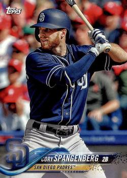 2018 Topps San Diego Padres #SP-3 Cory Spangenberg Front