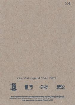 2004 Leaf - Exhibits 1925 Left Text Box Second Edition #24 Ken Griffey Jr. Back