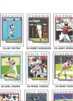 2004 Topps Traded & Rookies - Checklists Puzzle Red Backs #9 Checklist 9 of 10 Front
