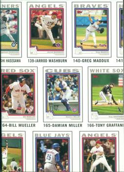 2004 Topps Traded & Rookies - Checklists Puzzle Red Backs #25 Checklist 5 of 10 Front