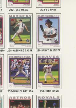 2004 Topps Traded & Rookies - Checklists Puzzle Red Backs #40 Checklist 10 of 10 Front