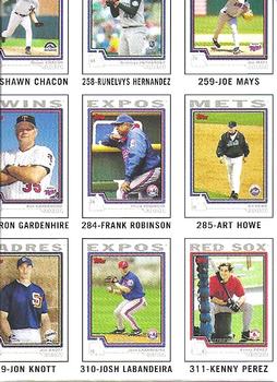 2004 Topps Traded & Rookies - Checklists Puzzle Red Backs #42 Checklist 2 of 10 Front