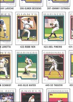 2004 Topps Traded & Rookies - Checklists Puzzle Red Backs #65 Checklist 5 of 10 Front