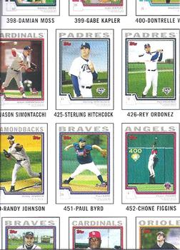 2004 Topps Traded & Rookies - Checklists Puzzle Red Backs #66 Checklist 6 of 10 Front