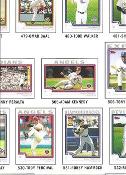 2004 Topps Traded & Rookies - Checklists Puzzle Red Backs #77 Checklist 7 of 10 Front