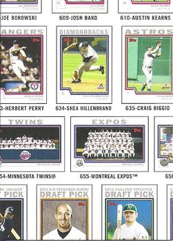 2004 Topps Traded & Rookies - Checklists Puzzle Red Backs #98 Checklist 8 of 10 Front