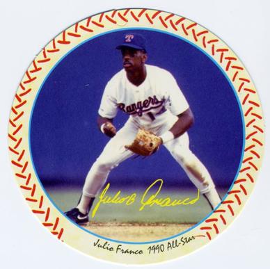 1990 Windwalker American League All-Star Edition #NNO Julio Franco / George Bell Front