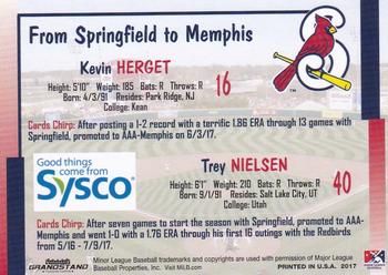 2017 Springfield Cardinals SGA Kevin Herget Trey Nielsen – Go