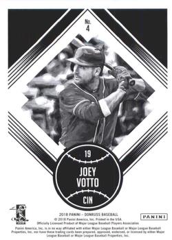 2018 Donruss #4 Joey Votto Back