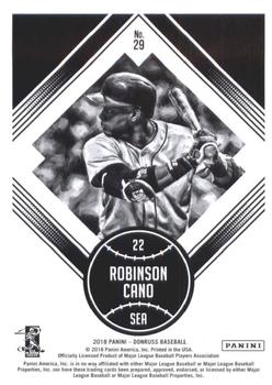 2018 Donruss #29 Robinson Cano Back