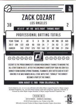 2018 Donruss #90 Zack Cozart Back