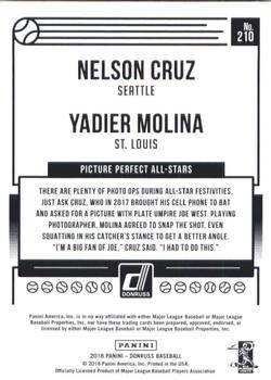 2018 Donruss #210 Picture Perfect All-Stars (Nelson Cruz / Yadier Molina) Back