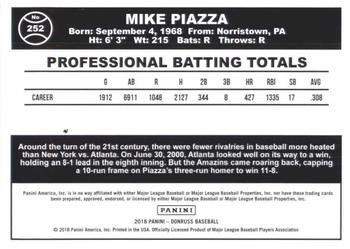 2018 Donruss #252 Mike Piazza Back
