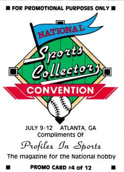 1992 National Sports Collectors Convention #4 Brien Taylor Back