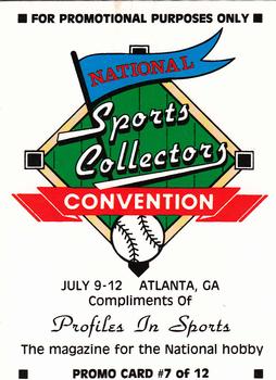 1992 National Sports Collectors Convention #7 Ivan Rodriguez Back