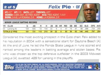 2004 Topps - Chicago Cubs #2 Felix Pie Back