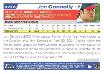 2004 Topps - Chicago Cubs #3 Jon Connolly Back