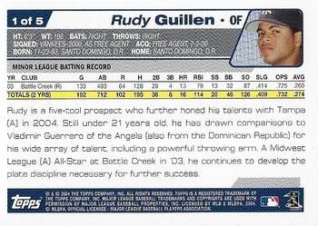 2004 Topps - New York Yankees #1 Rudy Guillen Back