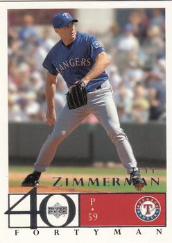 2003 Upper Deck 40-Man #194 Jeff Zimmerman Front